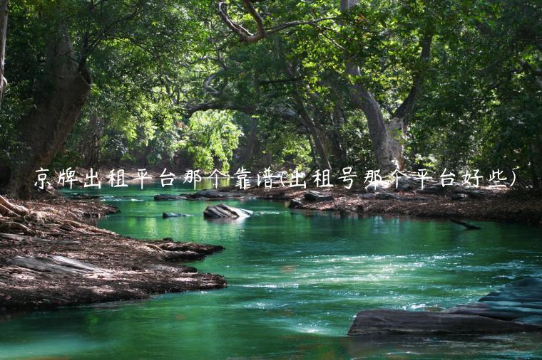 京牌出租平台那个靠谱(出租号那个平台好些)