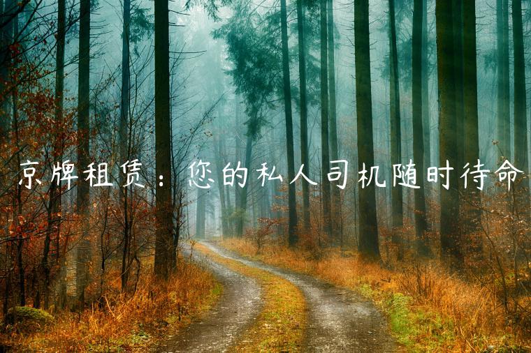 京牌租赁：您的私人司机随时待命