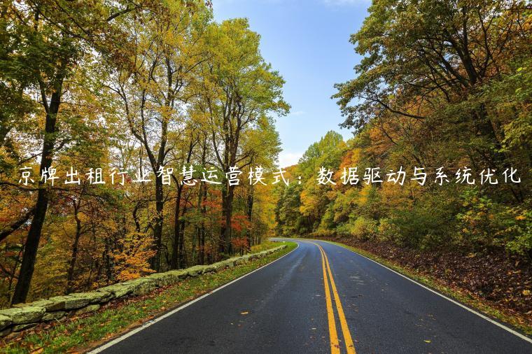 京牌出租行业智慧运营模式：数据驱动与系统优化