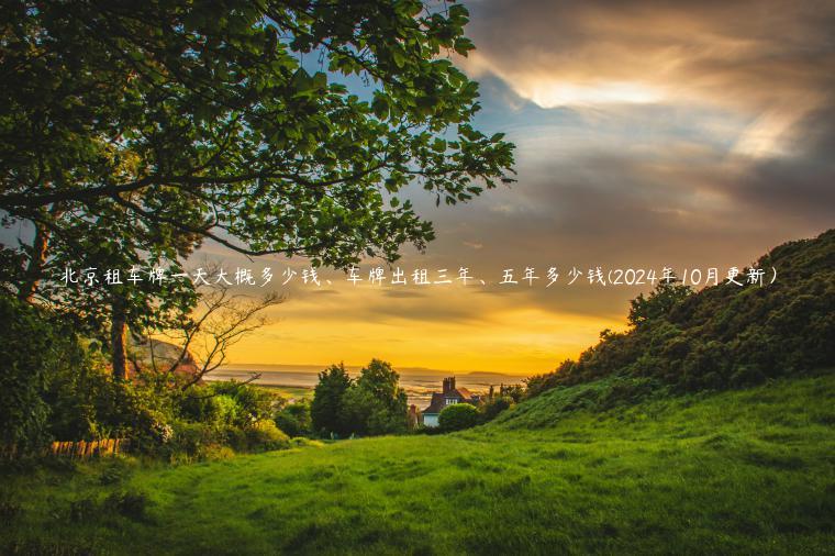 北京租车牌一天大概多少钱、车牌出租三年、五年多少钱(2024年10月更新）