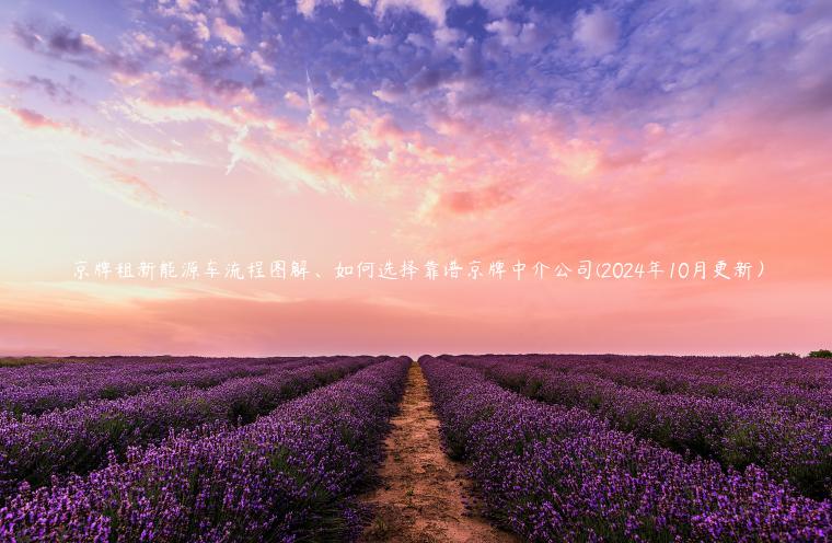 京牌租新能源车流程图解、如何选择靠谱京牌中介公司(2024年10月更新）