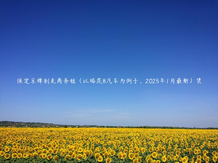 保定京牌别克商务租（以瑞虎8汽车为例子，2025年1月最新）赁